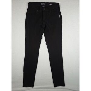 Silver Jeans Co. Aiko Mid Super Skinny Black Pointe Pants 28/31 Black Stretch